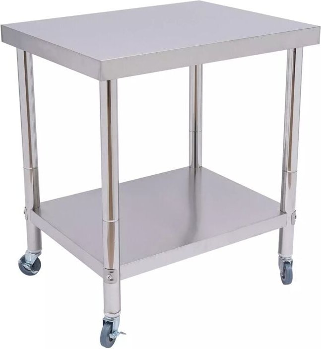 Edelstahltisch Gastro Tisch Küchentisch Edelstahl Arbeitstisch Aufkantung Küche Gastronomie Zubereitungstisch