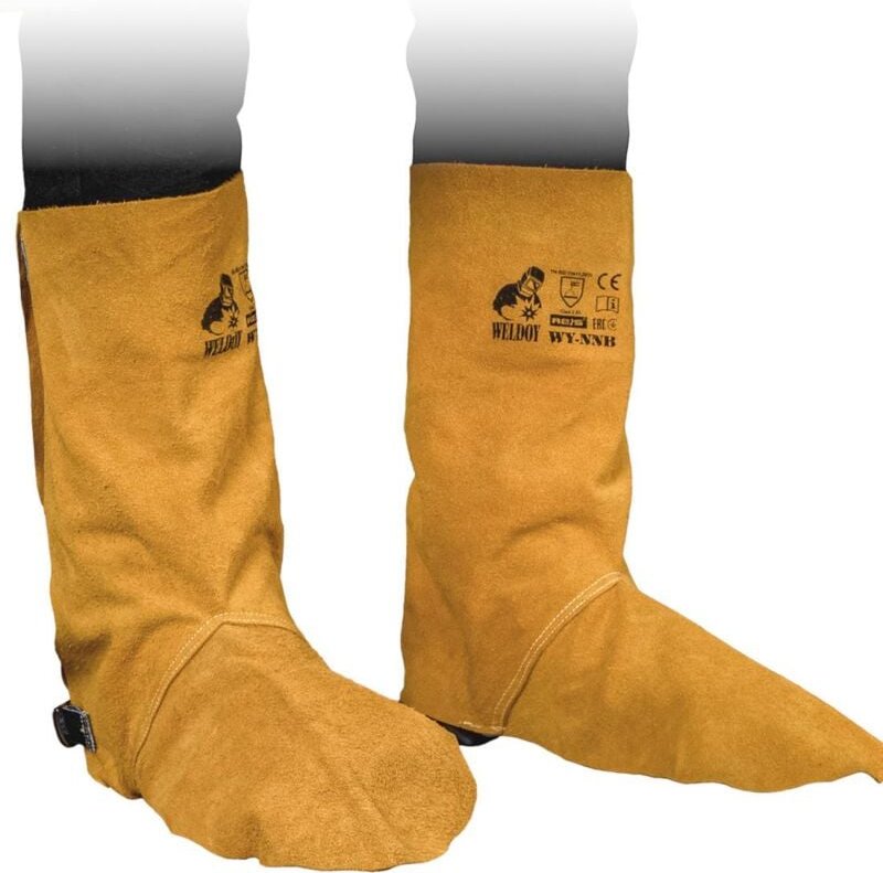 Schweißer Gamaschen aus Rind-Spaltleder mit Kevlar-Nähten