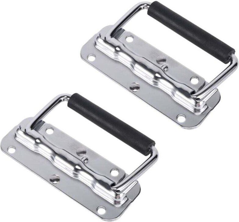 Industrieller, klappbarer Werkzeugkasten aus Aluminium und Edelstahl 304 mit Federgriff