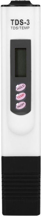 TDS-Messgerät, Wassertester, Filterreinheitsmessgerät, Wasserqualitätsprüfstift 0–9999 ppm, tragbar, EMP/PPM (Weiß)