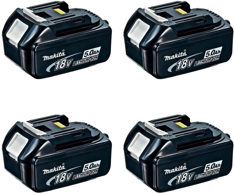 Pack mit 4 baterías MAKITA BL1850 (18V - 5,0 Ah)