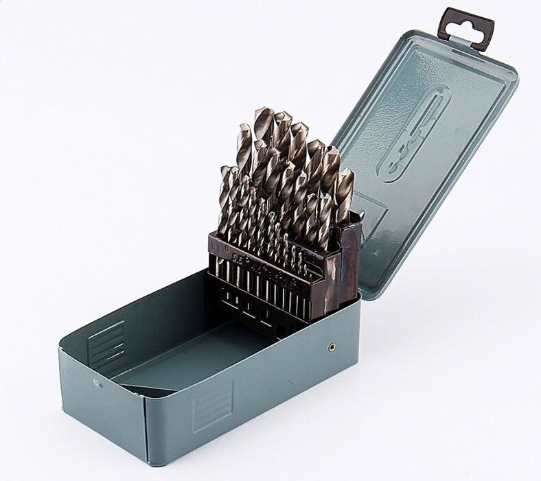 25-teiliges HSS-Metallbohrer-Set, 1–13 mm, gemischte Bohrer für Beton, Mauerwerk, Stein, Sand, Kalkstein, Zubehör, HSS-M...