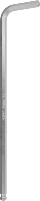 MJW Imbus HEX gebogen mit einer 5 mm Kugel