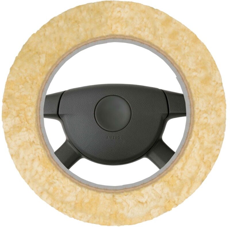 Walser - Lenkradhülle Lammfell beige 1-teilig Lenkradhüllen
