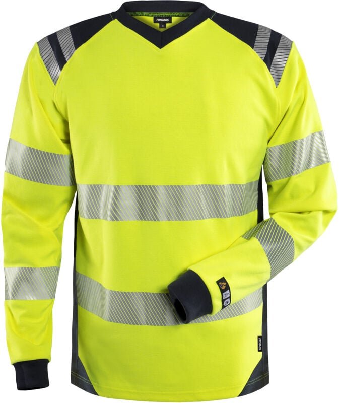 Fristads 131147-171-L Flamestat High Vis T-Shirt, la Kl. 3 7359 TFL Ultimate V-A