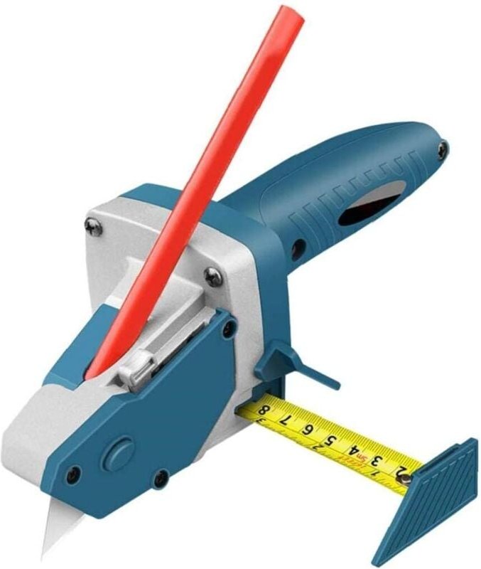 Tragbares All-in-One-Trockenbauschneidgerät, Gipsplattenschneider, Handwerkzeug mit Messband