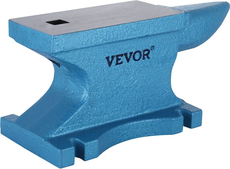 VEVOR Amboss 25 KG (55 LBS) Schmiede-Amboss für Schmiede Einzelnes Horn aus Gusseisen Schmiedwerkzeug robust
