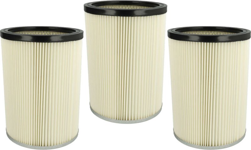 3x Faltenfilter kompatibel mit Kärcher nt 801 B1, nt 801 B1 s, nt 80/1 B1 m s, nt 993 i Staubsauger - Patronenfilter, We...