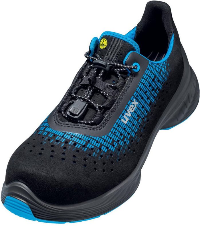 uvex 1 G2 Halbschuhe S1 blau, schwarz Weite 12 Gr. 44