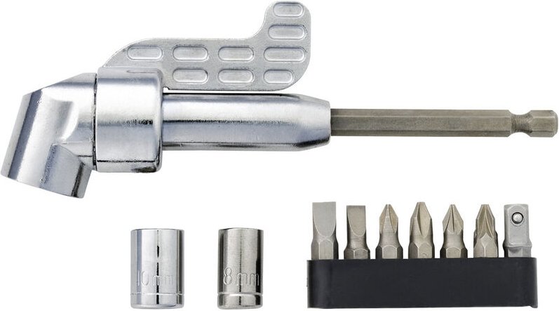 TOOLCRAFT 2521675 Winkelschraubervorsatz Länge 135 mm Antrieb 1/4" (6.3 mm) 128 cm