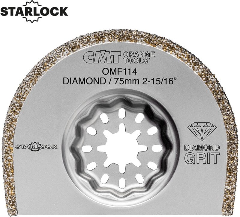 OMF114-X1 SEGMENTIERTE KLINGE FÜR MARMOR-/HARZFUGEN DIA D=75x2,2mm SL