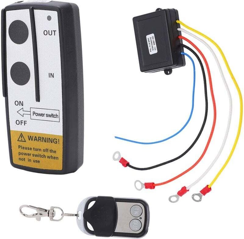Télécommande Treuil Sans Fil Kit Récepteur 12V 24V Avec Clé Porte Garage Bateau