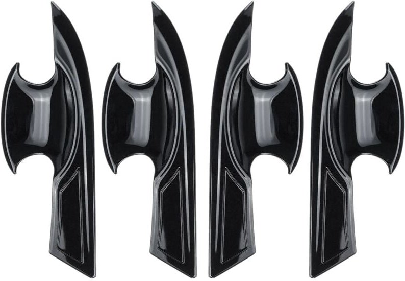 Tlily - Für die 10. Generation abs Außentürgriffschalenabdeckungen für 2016–2021, glänzend schwarz