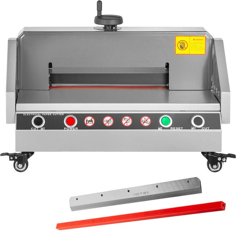 Mophorn Elektrischer Papierschneider (330,2 mm Schnittbreite / 4 cm Schnittstärke), Desktop-Papierschneidemaschine mit T...