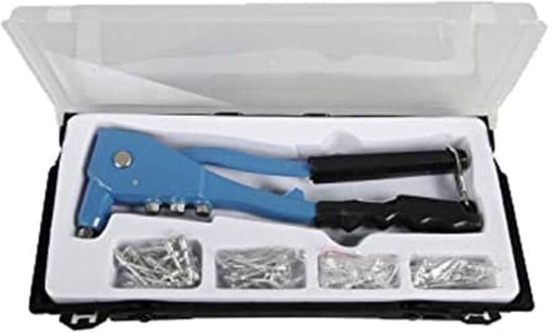 Cogex 22126 Nietzangen-Set, Aluminium-Zange Mit 4 Einsätzen