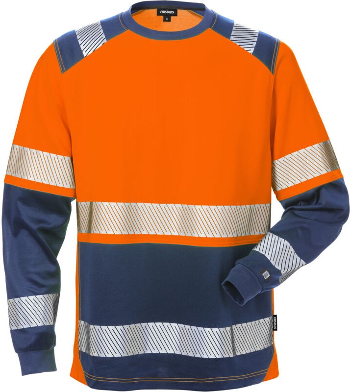 Fristads 129514-271-3XL High Vis T-Shirt Langarm, Kl. 2 7457 THV Dynamic Rippstr