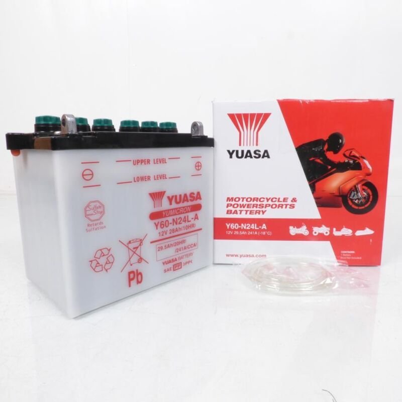 Yuasa-Batterie für Auto Y60-N24L-A / 12 V 28 Ah, neu