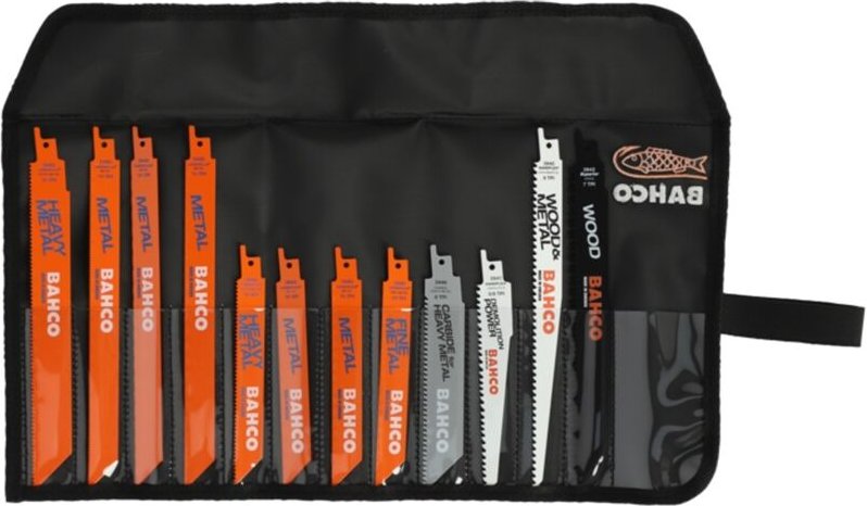 Thumbnail - Bahco Sandflex Bimetall-Säbelsägeblätter-Satz für Metall - 12-tlg.