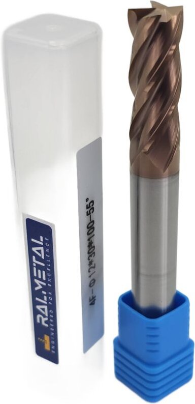 Vollhartmetall-Fräser 12 x 30 x 100 4F 4 Schneiden 55 HRC