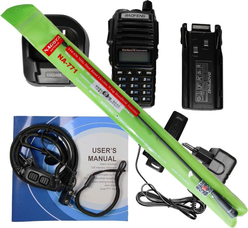 Thumbnail - Baofeng UV-82 5W + Nagoya NA-771 SMA-F