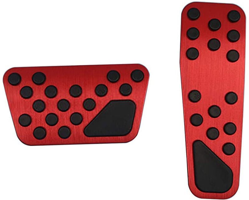 Auto Aluminium Pedal Abdeckung für LadegeräT 300 300C Bremse und Gas ZubehöR, Rot