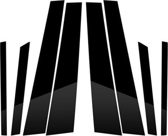 Tlily - Auto-SäUlen-Verkleidungsaufkleber, Fahrer-Beifahrerseite, Vordere AußEntüRleiste für -X6 E71 2009-2014 ZubehöR