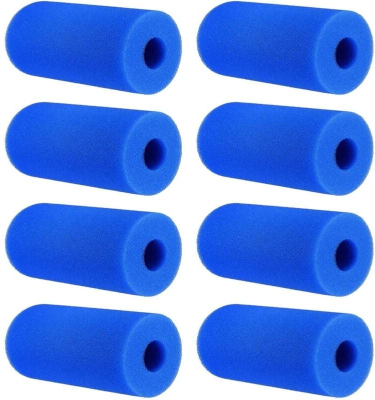 8-teiliger Schaumstoff-Filterschwamm für Typ a, wiederverwendbar, waschbar, Zubehör für Schwimmbäder und Aquarien