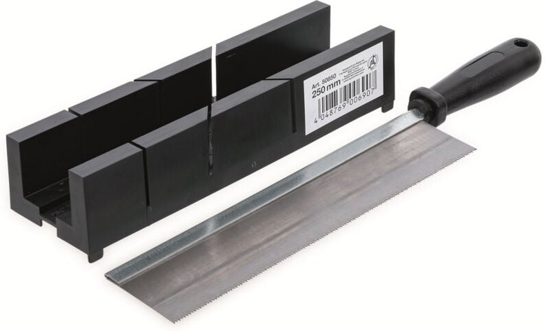 Kunststoff-Gehrungslade 245 x 65 x 48 mm mit Feinsäge