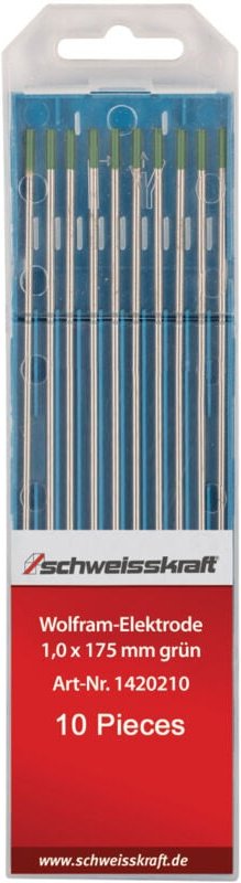 Schweißkraft Wolframelektroden W grün / 2,4 x 175 mm, 1420224