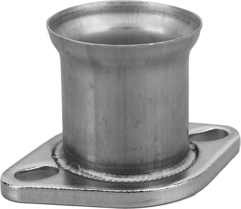 2-Loch-Auspuffflansch, 3-Zoll-Edelstahlrohr auf 2,5-Zoll-Downpipe-Turbo-Auspuffadapter.