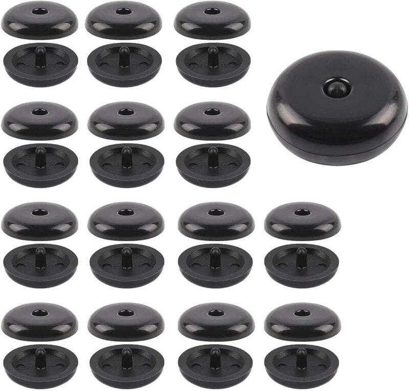 15 Set Gurtstopper Auto Schwarz Universal Sicherheitsgurt Stopper Clip Robuster Anschnallgurt Halter für PKW,LKW,SUV