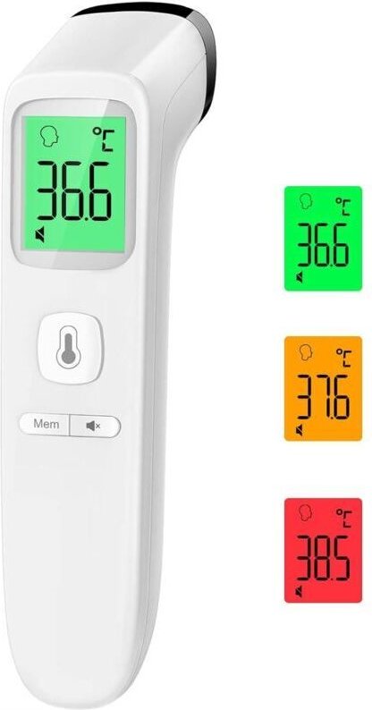 Kontaktloses Stirnthermometer, Babythermometer, digitales Infrarot-Thermometer für Erwachsene, präzise Messung mit LCD-D...