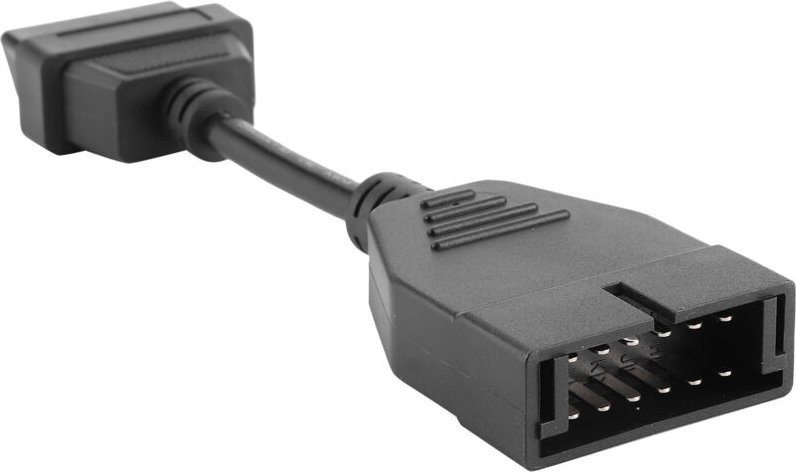 CFTGIW Professionelles Kfz-Diagnosekabel, für 12-polige Buchse auf 16-poligen OBD-Adapter, Hohe Zuverlässigkeit und Leis...