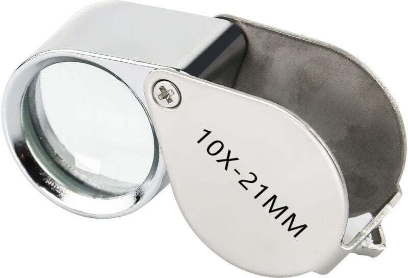 Uhrmacher-/Juwelierlupe, 10-fache Vergrößerung, 21 mm