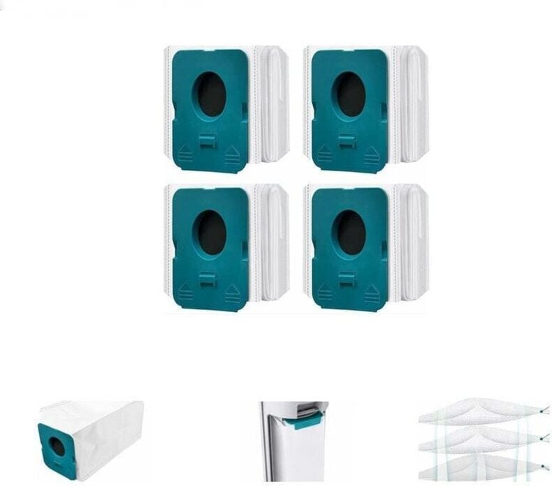 4 Stück VCA-ADB95 Staubsaugerbeutel für Samsung Bespoke Jet/für Bespoke Jet Pro Extra/Complete Extra/Complete/Complete -...