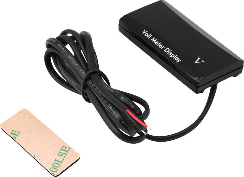 12V LED-Digitalvoltmeter für Auto und Motorrad (blau)
