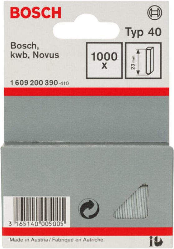 Stift Typ 40 23 mm 1000 Stk - Bosch