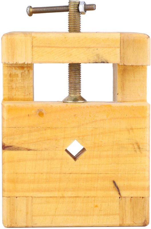 AKLOSIPY Flacher Holz-Klemmtisch V Stempelklemme für Holzbearbeitungsprojekte und G (Großes Stempelbett)