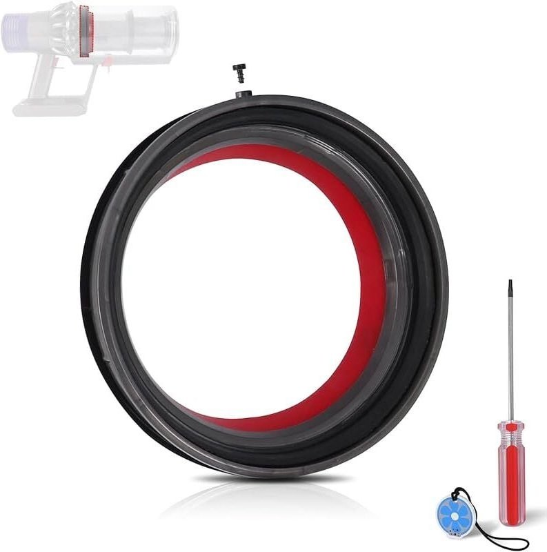 Vorderer Dichtungsring für Dyson V10, fester Dichtungsring für Staubbehälter für Dyson V10 und SV12 Staubsauger, Ersatzt...