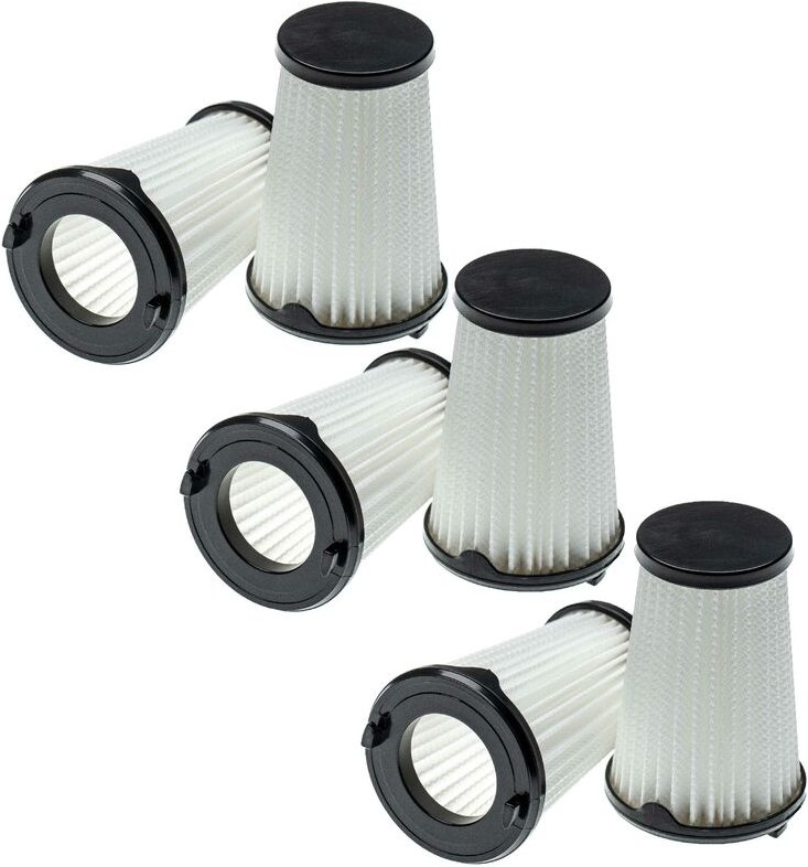 Filterset 6x Faltenfilter kompatibel mit Electrolux EL2120A, EL2125A, ZB3301, ZB3302AK, ZB3311, ZB3314AK, ZB3320P - Filt...