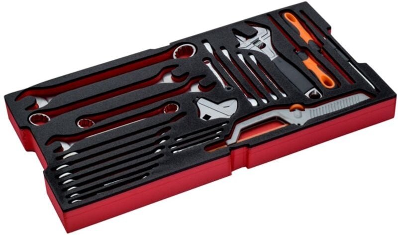 Bahco Schraubenschlüssel-Satz mit Schaumstoffeinlage für den Hartschalenkoffer 4750RCHDW01 - 25-tlg.