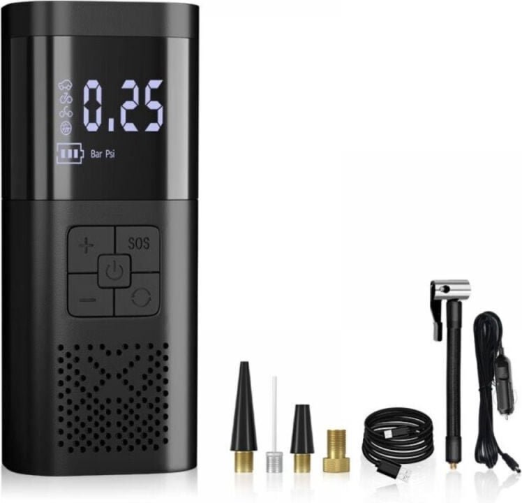 Tragbarer Reifenfüller mit Kompressor – 180 PSI und 4000 mAh, leistungsstarker Reifenfüller, 3x schnellere elektrische L...