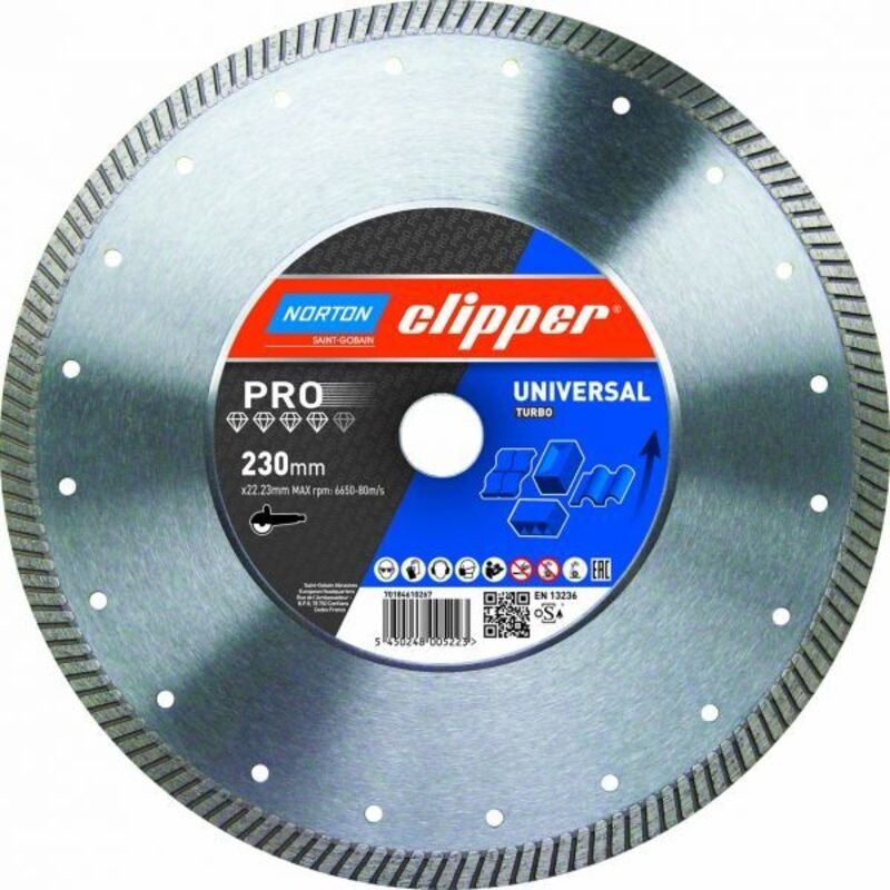 Clipper Diamant Sägeblatt Pro Universal Turbo (vormals Euro Jet), Ausführung: 350 x 25,4 mm