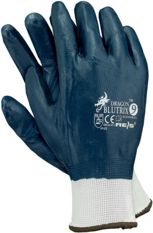 Reis - Arbeitshandschuhe mit Nitril dunkelblau in versch. Größen 7