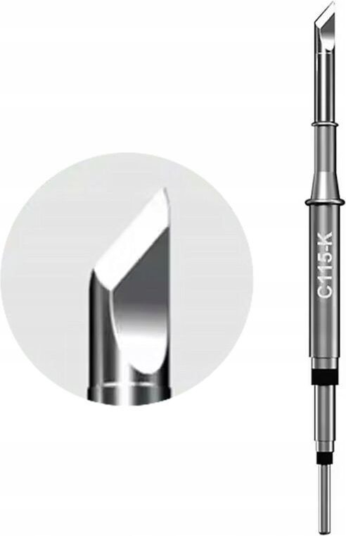 Rosfix C115-K Lötkolbenspitze mit integrierter Heizung - Universelle Kompatibilität Geeignet für YIHUA, JBC, I2C, SUGON,...