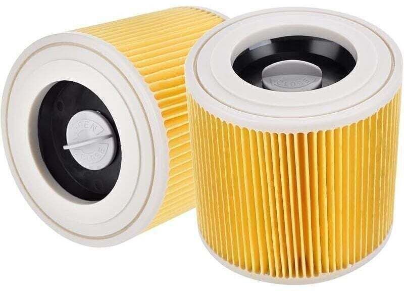 Artraise 2er-Pack Filterpatronen für Kärcher Nasssauger WD2, WD3, WD3P, WD1, MV3, MV2 für Kärcher Serien A, K, KNT, NT, ...
