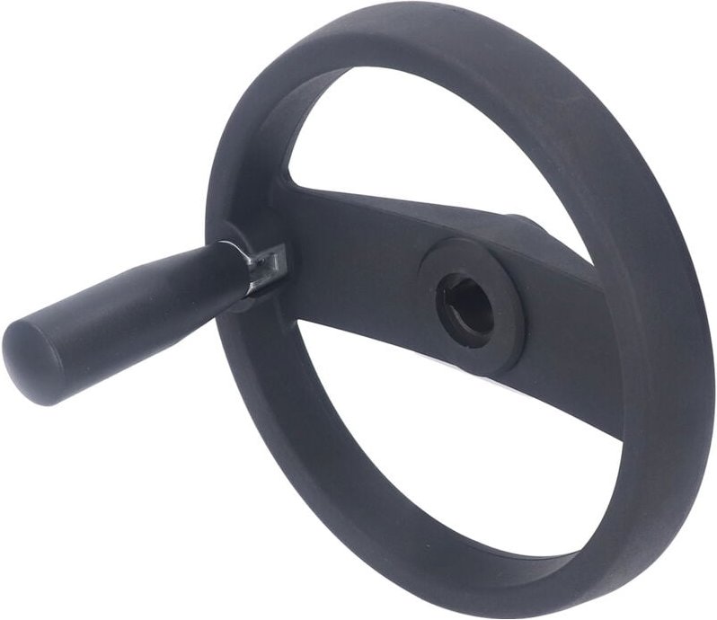 Rundes Handrad 200 x 18 mm für Fräsmaschinen, Standard-Handrad aus robustem, isoliertem Kunststoff für Dreh- und Fräsmas...