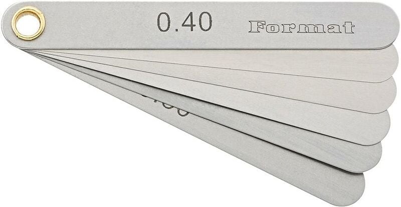 Präzisions-Fühlerlehre 6 Blatt 0,1-0,4mm T3 Format