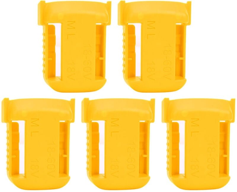 Batteriehalter, Lithium-Batterie-Aufbewahrungsregalhalterung, Gürtelschlitzbefestigungsvorrichtung, 5-teilige Batterieha...