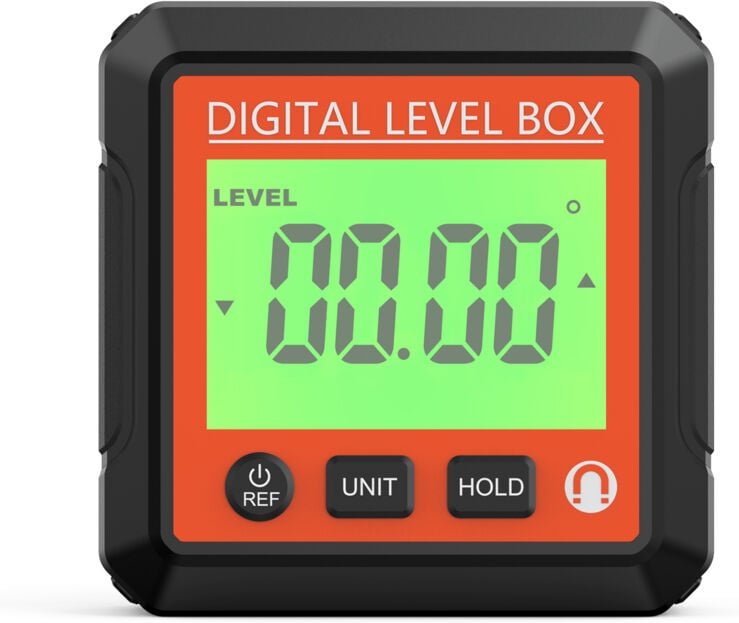 Zoternen - Digitale Wasserwaage, Elektronischer Winkelmesser, Neigungsmesser mit Magnetfuß, LCD-Präzisionswasserwaage, W...